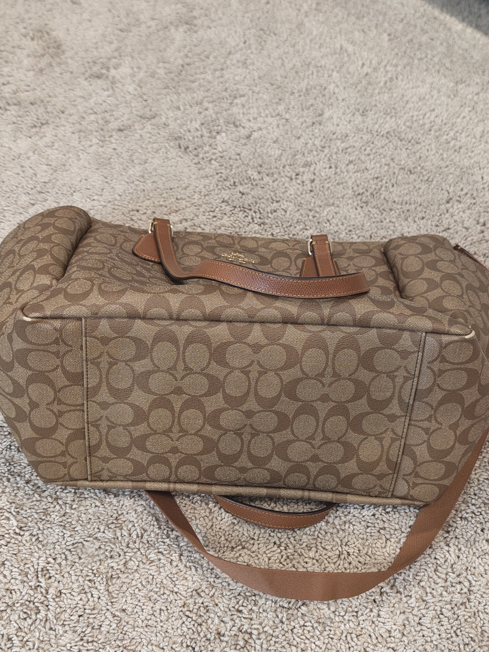 Coach Signature Canvas Tote Bag in Brown - Picture 6 of 6